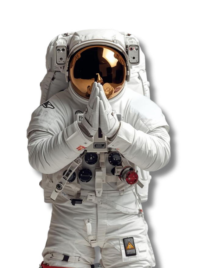 namaste from indian astronaut