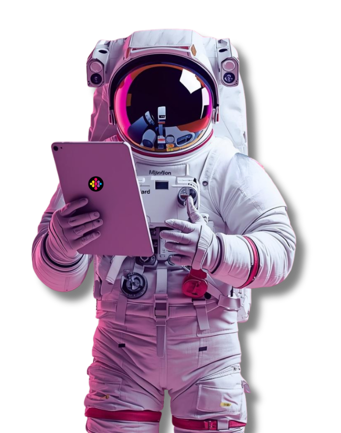 Astronaut with ipad